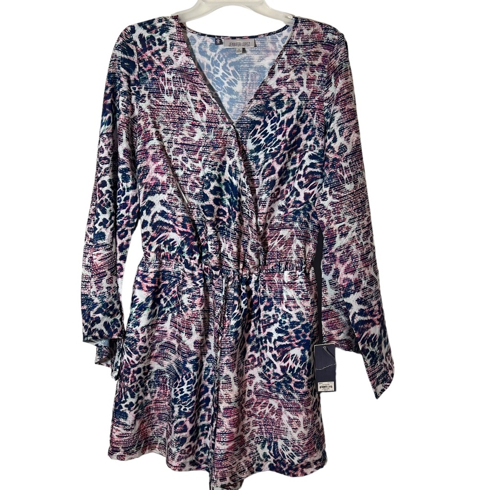 Jennifer Lopez Romper Multicolored Print Size Medium